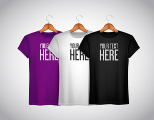 Men T-shirt composition. Realistic mockup whit brand text for ad