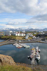 Poster - Hafen von Stykkisholmur, Island