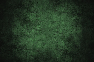 Wall Mural - green scratched metal texture