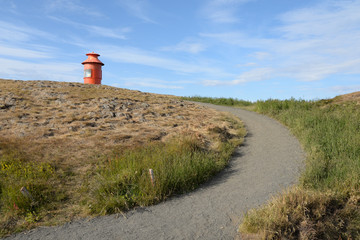 Wall Mural - Leuchtturm bei Stykkisholmur, Island