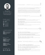 © Petr Vaclavek - Minimalist resume cv template with nice typography