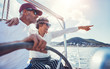 © Jacob Lund - Happy senior couple having fun on a boat trip