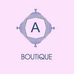 Wall Mural - set of elegant monogram design. vector illustration.