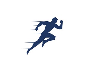Wall Mural - running man logo