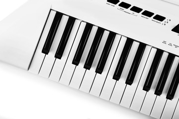 Wall Mural - Keyboard of synthesizer closeup