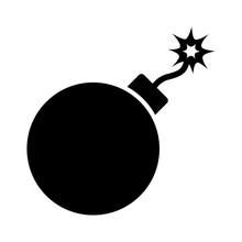 Bomb Explosive Device Flat Icon For Games And Websites