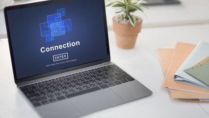 Wall Mural - connection internet online websie web page concept