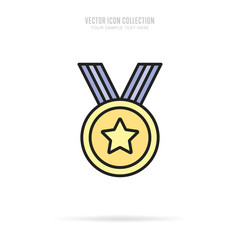 Wall Mural - awar icon vector isolated on white background. flat design style.