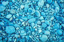 Blue Vintage Pebbles Background