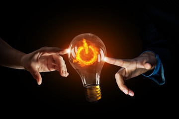 Wall Mural - concept of electric energy