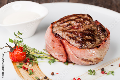 grilled fillet steak Wallpaper Mural