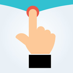 Wall Mural - hand vector icon. touch icon. modern design flat style icon for your design
