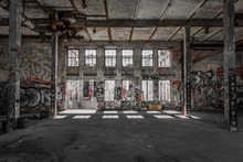 Abandoned Warehouse - Factory Room - Empty Loft