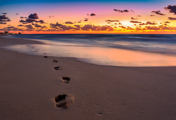 Wall Mural - sunset beach