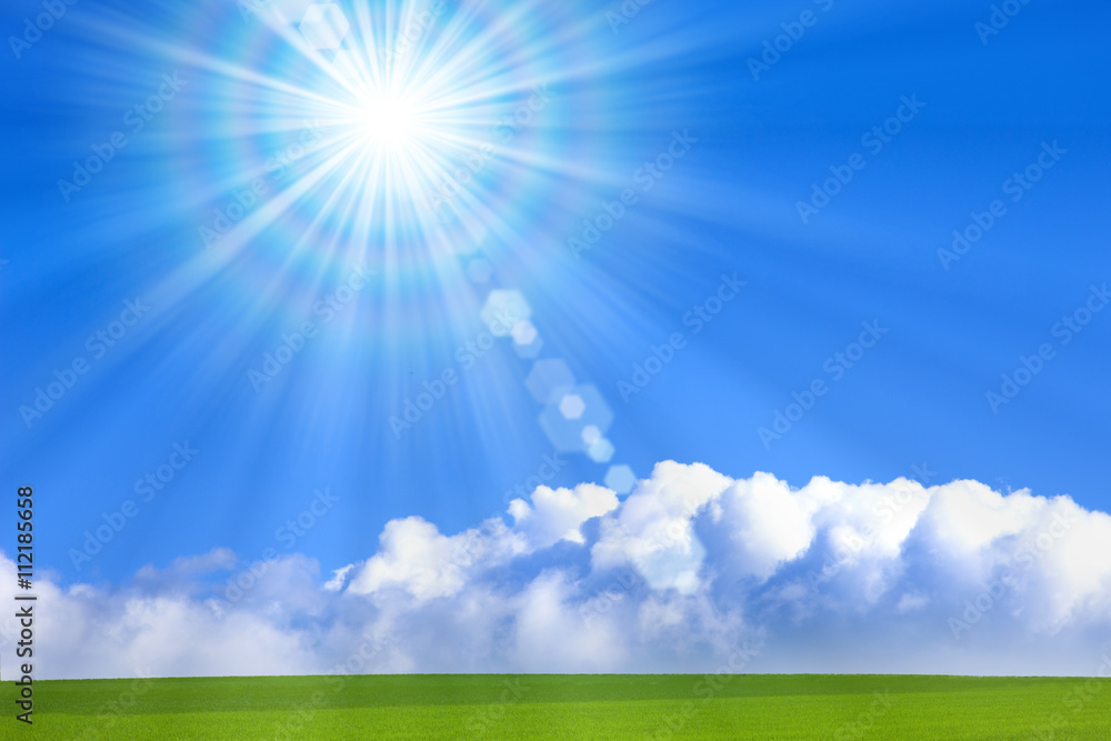 真夏の太陽 Stock Photo | Adobe Stock