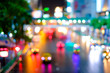 © NYgraphic - Abstract blur bokeh of traffic jam on road in the city