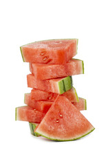 Canvas Print - pile of slices of watermelon