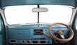 Interior of a retro car