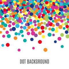 Wall Mural - colorful abstract dot background