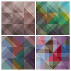 Wall Mural - abstract colored geometric backgrounds for design