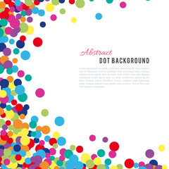 Colorful abstract dot background