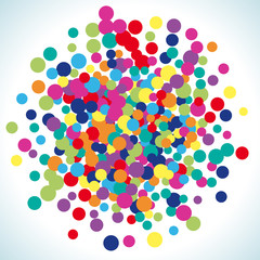 Colorful abstract dot background