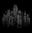 Vector Urban Cityscape Silhouette Illustration