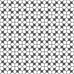 Wall Mural - monochrome seamless flower pattern in oriental style