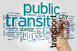 Public transit word cloud