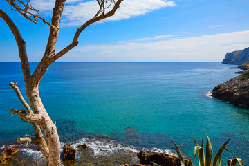 Fototapete - Denia Las rotas beach near Sant Antonio cape