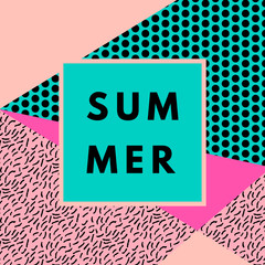 Aufkleber - Summer hipster boho background