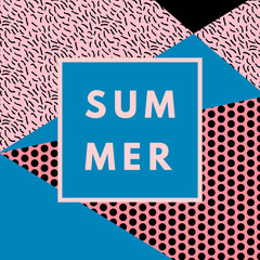 Aufkleber - Summer hipster boho background