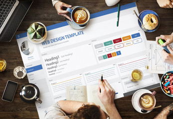 Wall Mural - creative sample website design template concept