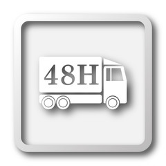 Poster - 48H delivery truck icon