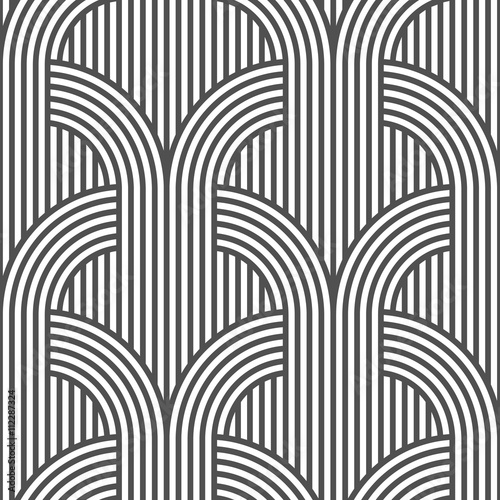 Tapeta ścienna Czarno-biały wzór geometryczny pasiasty - odmiana 5
