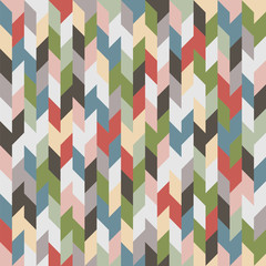 Wall Mural - retro colored geometric seamless background
