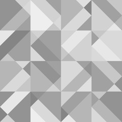 Wall Mural - Abstract grey geometric seamless pattern