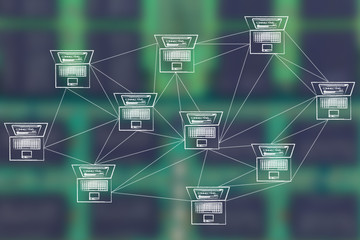 computer network with plenty of connections