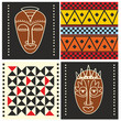 Afrykańskie wzory i maski