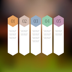 Wall Mural - design template with stylized arrows