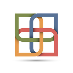 Canvas Print - stylized abstract icon for design