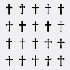 crosses vector set