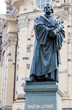 Das Martin-Luther Standbild vom Neumarkt in Dresden ( Deutschland )