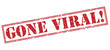 gone viral! red stamp on white background