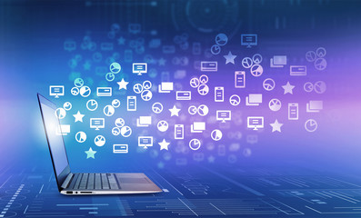 Fototapete - Global internet concept