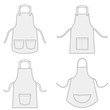 Aprons with outsets and pockets set
