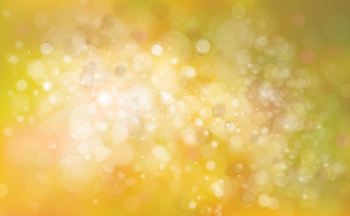 Wall Mural - Vector bokeh yellow  background.
