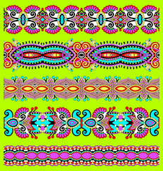 Sticker - seamless geometry vintage pattern, ethnic style ornamental backg