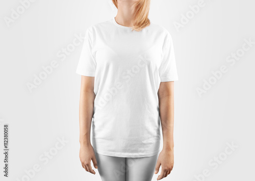 Download Blank white t-shirt design mockup, isolated, clipping path ...