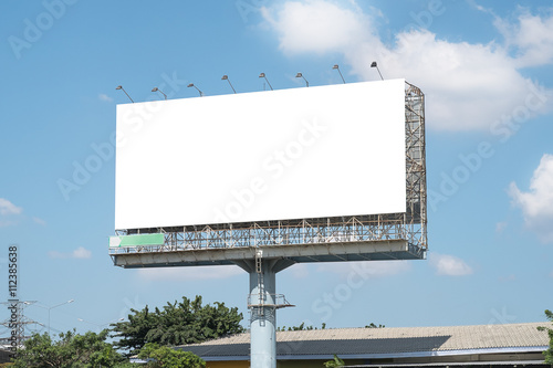 Fotomural Plantilla maqueta en blanco de la cartelera en Bangkok, Tailandia